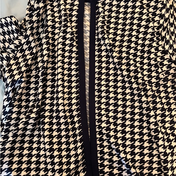Houndstooth Open Front Women's Jacket - Picture 2 of 3